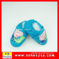 Wholesale High Quality two cute animal embroidered cow leather baby walkers with kid shoes